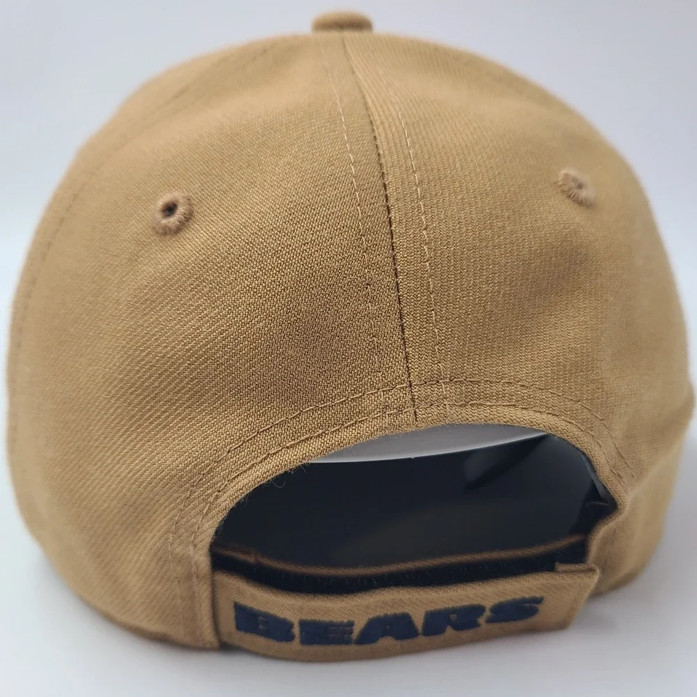 Chicago Bears Hat Adjustable 47 Brand MVP Brown NFL Super Bowl XX Patch Logo Men